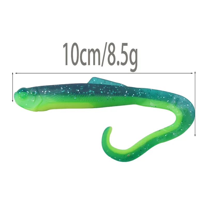 3 uds 10cm 8,5g señuelo de Pesca cebos blandos Leurre Souple Shad Pesca de carpa Iscas Wobblers artificiales señuelos Pesca Peche - imagen 3