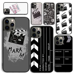 Película película Clapperboard Clapper Board funda de teléfono para iPhone 17 Air 16 15 14 12 13 PLUS 11 PRO MAX Fundas Shell