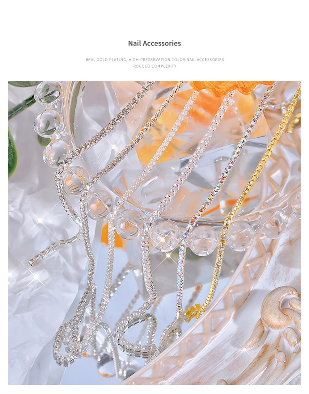 Accesorios elegantes para uñas para elegancia elegante