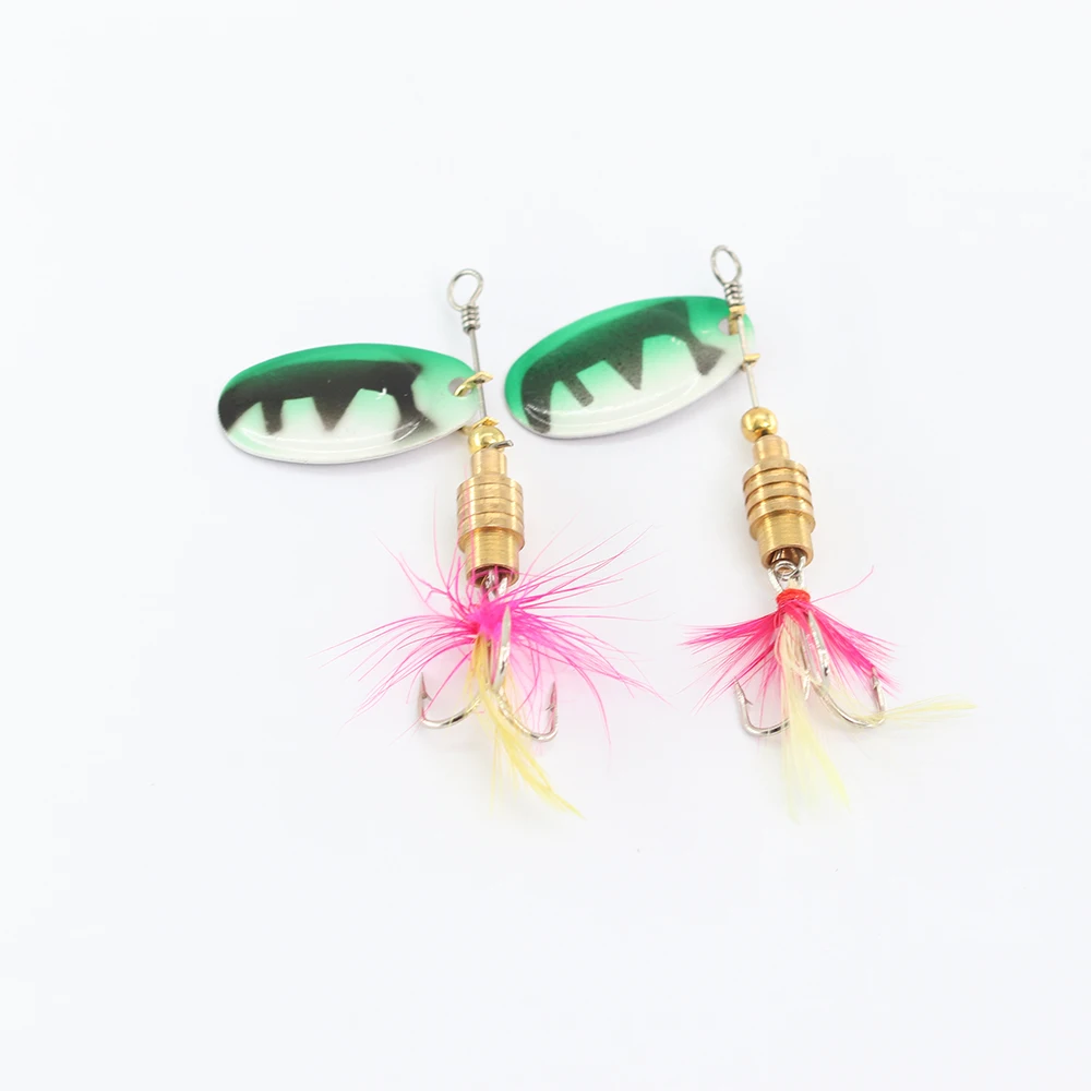 Señuelos de Metal Vib con cuchara, cebo Artificial con gancho de pluma, aparejos de pesca nocturna para perca, Lucio, 5g/6g/6,5g, 7,5g - imagen 3