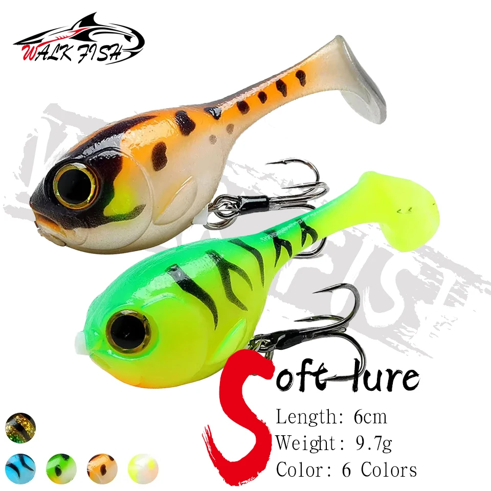 WALK FISH Señuelo lubina 60mm 9.7g – Cebo para agua dulce