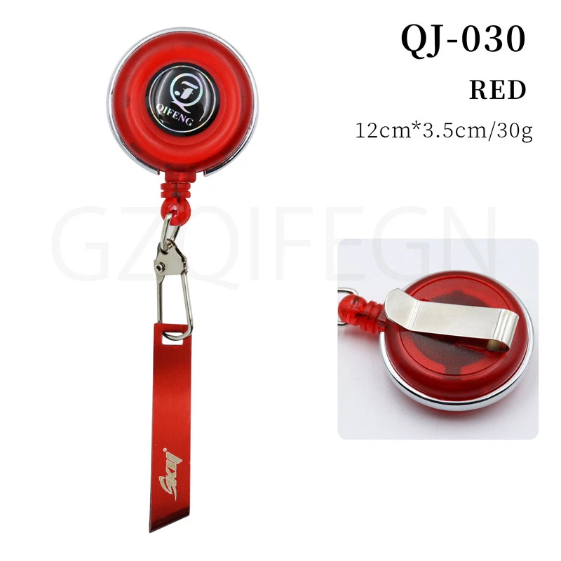 Compacto y elegante Este soporte de insignia retráctil roja es perfecto para uso profesional