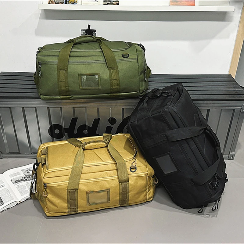 Bolsa de lona táctica para escalada, bolsas de almacenamiento de herramientas para acampar, senderismo al aire libre, montañismo, mochila grande para viaje, gimnasio y fin de semana - imagen 4