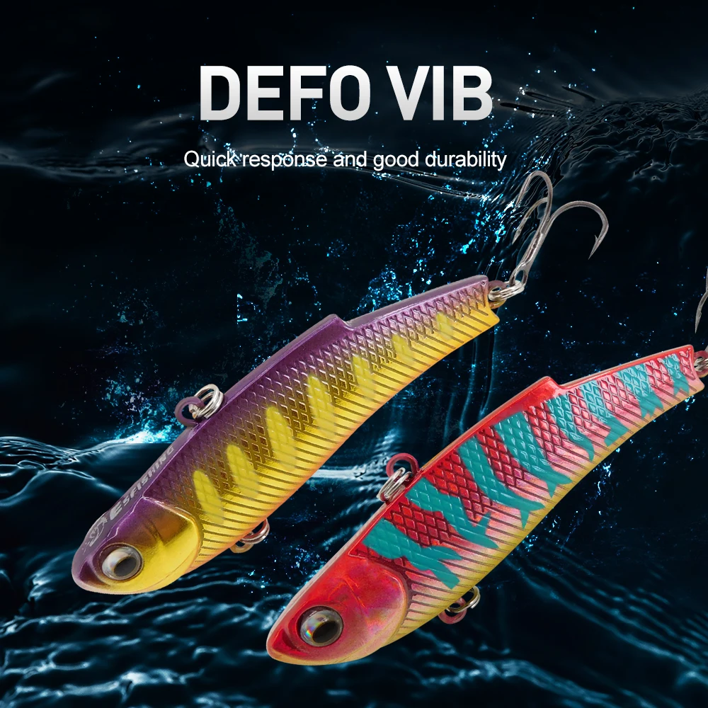 KESFISHING DEFO VIB 7cm 9cm hundimiento Isca vibración Artificial bola móvil hacer ruido cebo duro invierno señuelo de pesca en hielo - imagen 4
