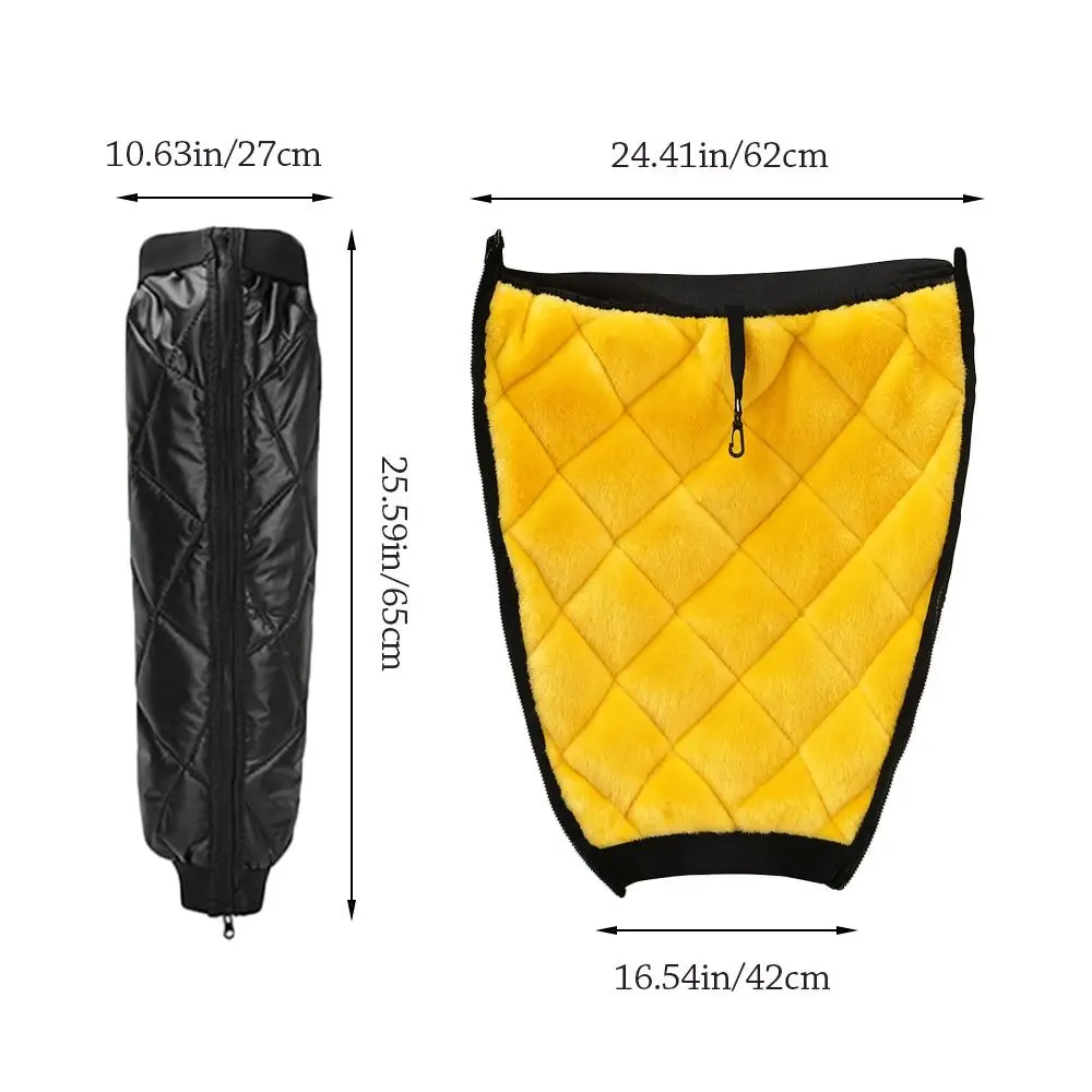 Rodilleras térmicas de terciopelo para pesca – Mangas antiviento unisex
