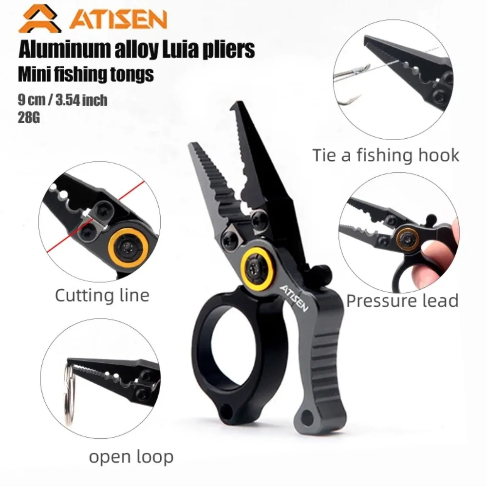 Alicates de pesca multifuncionales de aluminio y acero inoxidable - imagen 4