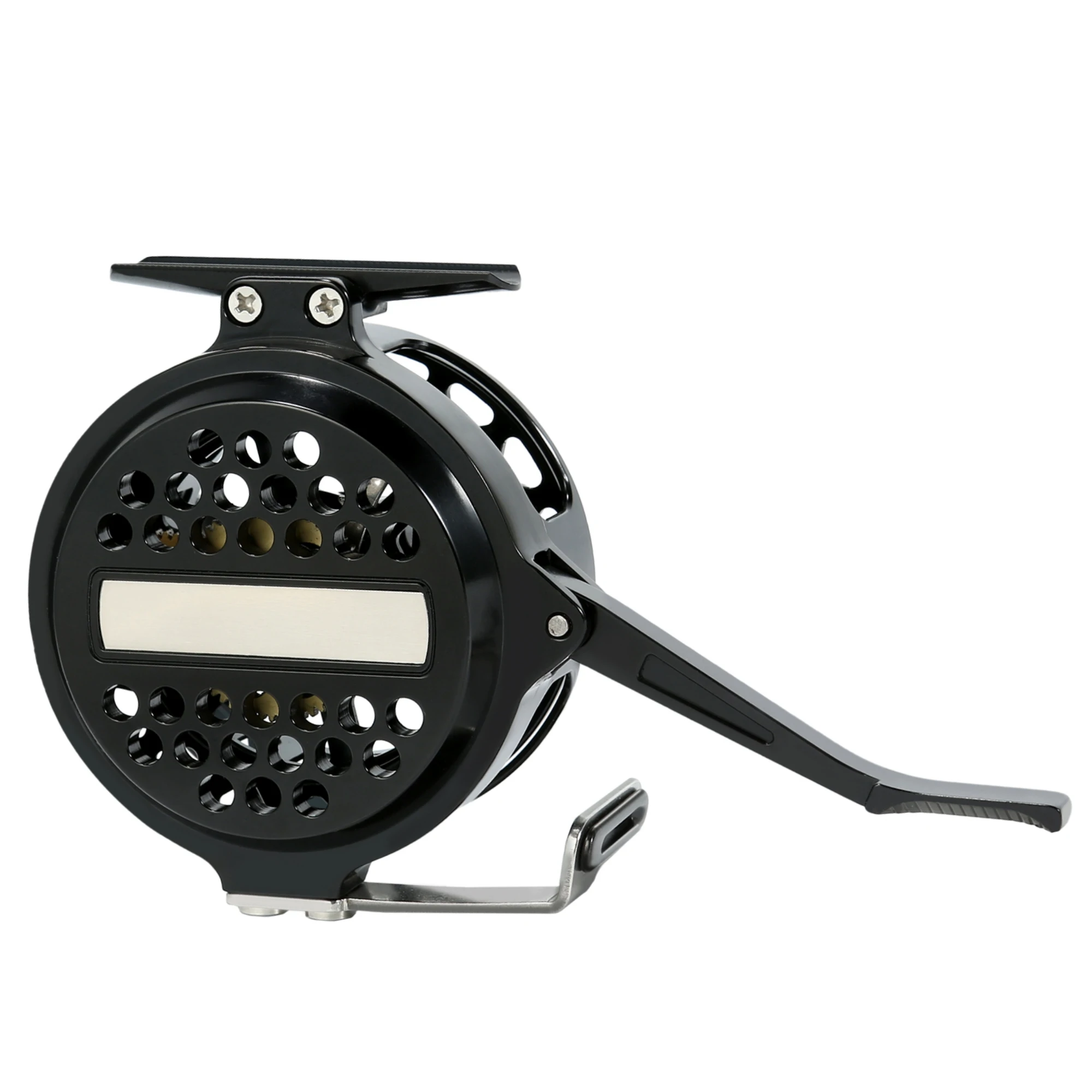 Carrete mosca automático aluminio bobina CNC grande – Pesca ninfa - imagen 4