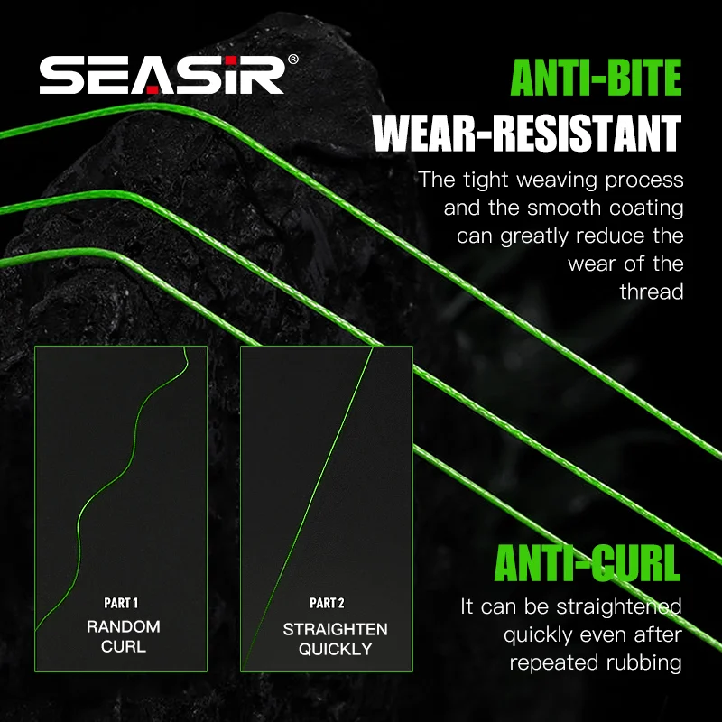Seasir X4 Micro 4 trenzado de 2022 m, multifilamento de línea PE de alta resistencia, actualización Original de Japón, novedad de 100 - imagen 3