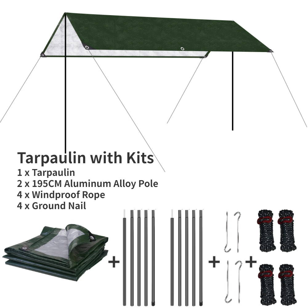 Tarp with 10Pcs Kits