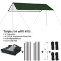 Tarp with 10Pcs Kits
