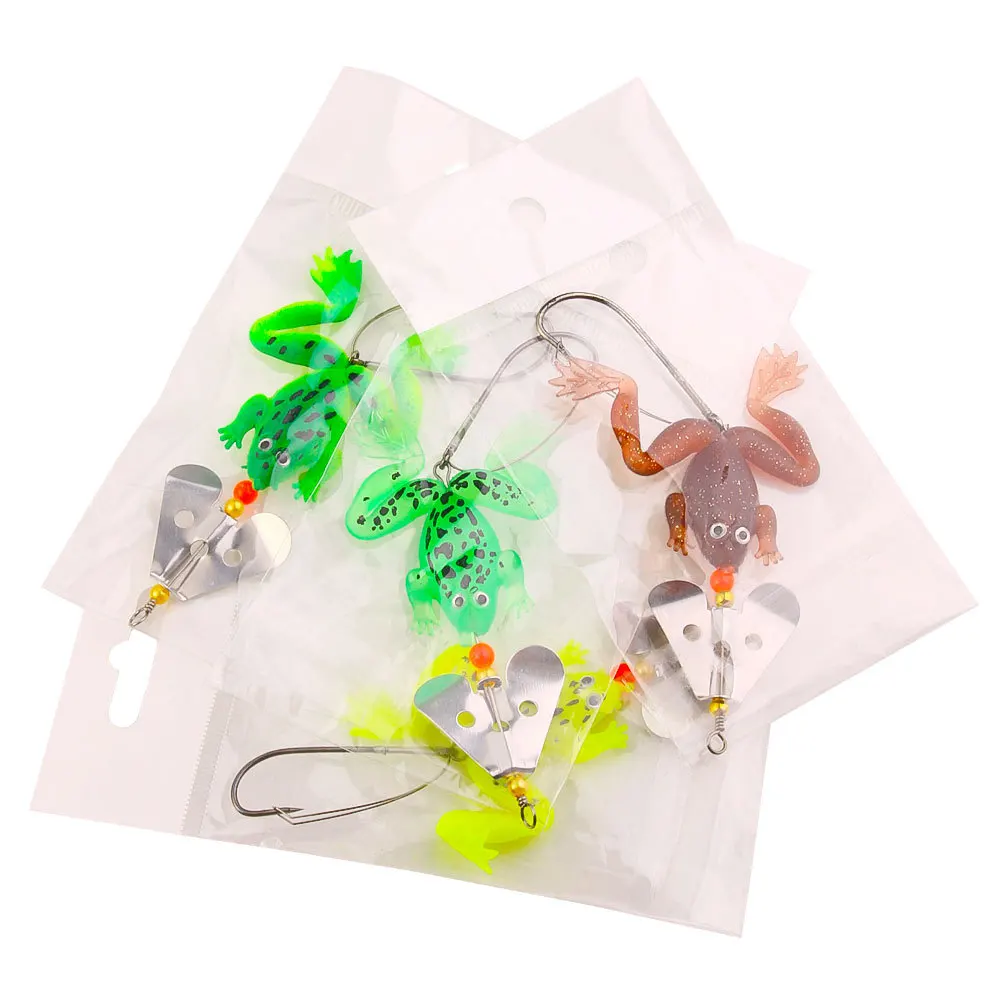 1 Uds. Señuelos de pesca de rana 90mm/6g anzuelos de alta calidad Kopper objetivo realista rana señuelo suave cabeza de serpiente simulación de superficie - imagen 4