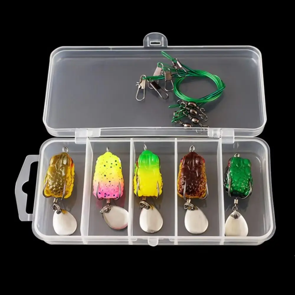 New Silicone Metal Fishing Frog Lure 10 Colors 2.5cm3cm Soft Fishing Lure Lifelike Rubber Frog Fishing - imagen 3