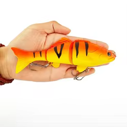 1 Uds 15cm 50g grande nuevo señuelo de pesca duro 3 segmentos señuelo Artificial multiarticulado Swimbait realista Crankbait hundimiento Wobblers
