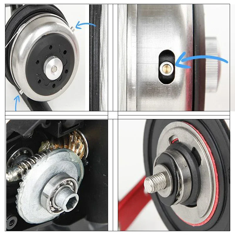 Carrete cerrado BL30 pesca 4 + 1BB 3,6:1 relación de engranaje tirachinas rueda de Metal cerrada arco al aire libre caza pesca con línea de PE 45M - imagen 5