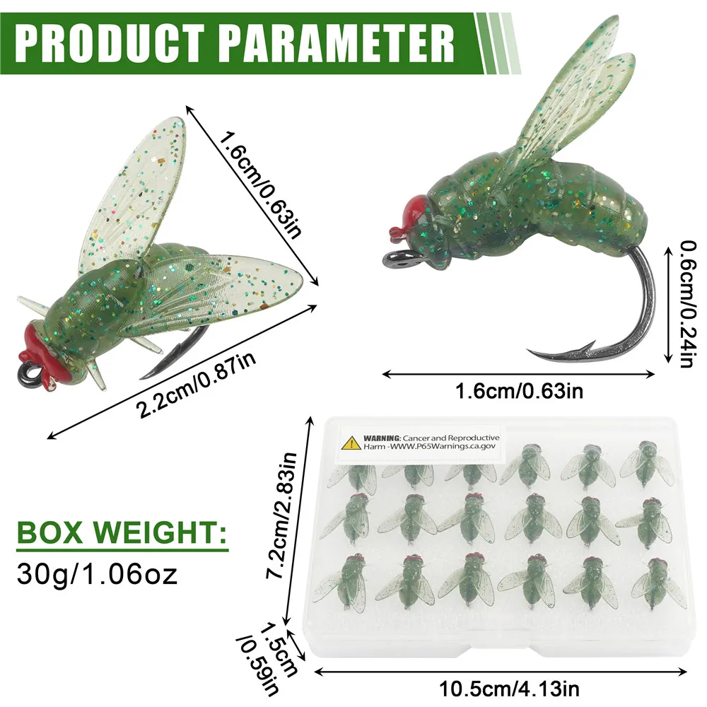 Kit mosca biónica para trucha lubina – Señuelos secos, swimbaits - imagen 2