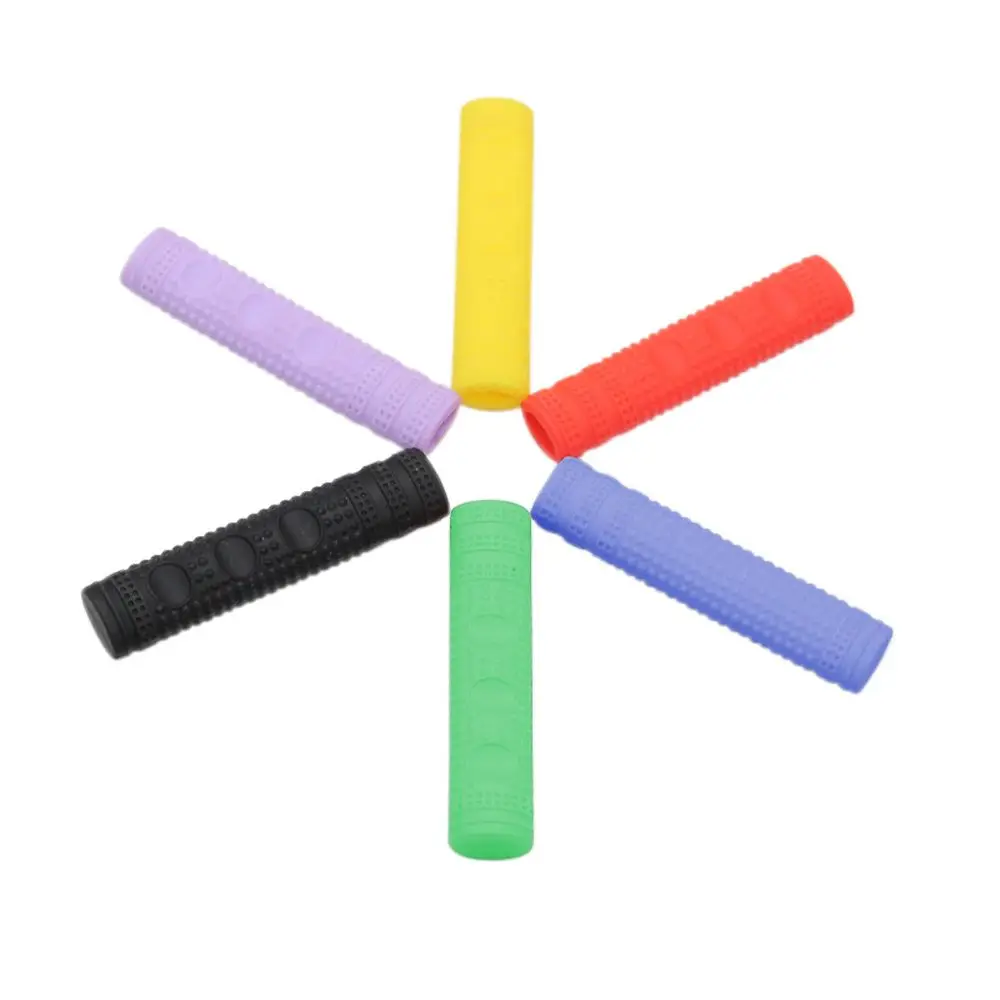 Cubierta de palanca de freno antideslizante, empuñaduras de bicicleta Multicolor, cubierta protectora de silicona, accesorios para bicicleta de montaña MTB - imagen 5