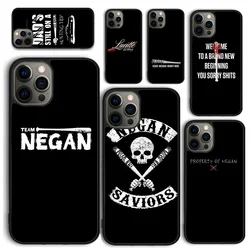 Funda de teléfono Lucille The Walking Dead Negan para iPhone 17 Air 16 15 14 12 13 PLUS 11 PRO MAX, funda trasera