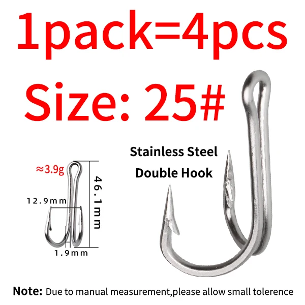 4 Hooks Size 25