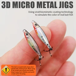 Micro señuelo VIB 3D con lentejuelas – Cuchara de hierro fundido