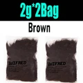 2 bags brown