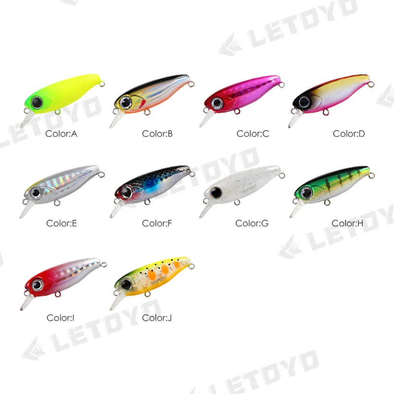 LETOYO, 2,7g, 38mm, señuelo de pesca Jerkbait de hundimiento lento, Minnow, Mini cebo Artificial suspendido para lubina, pez piedra, agua salada, Wobblers - imagen 3