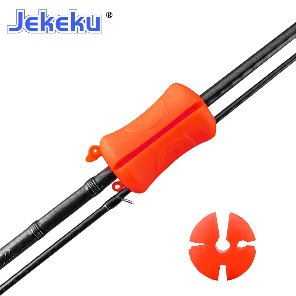 Volin-Conjunto de caña de pescar, accesorio de bola fija, Retractor portátil de silicona, bola, tapón
