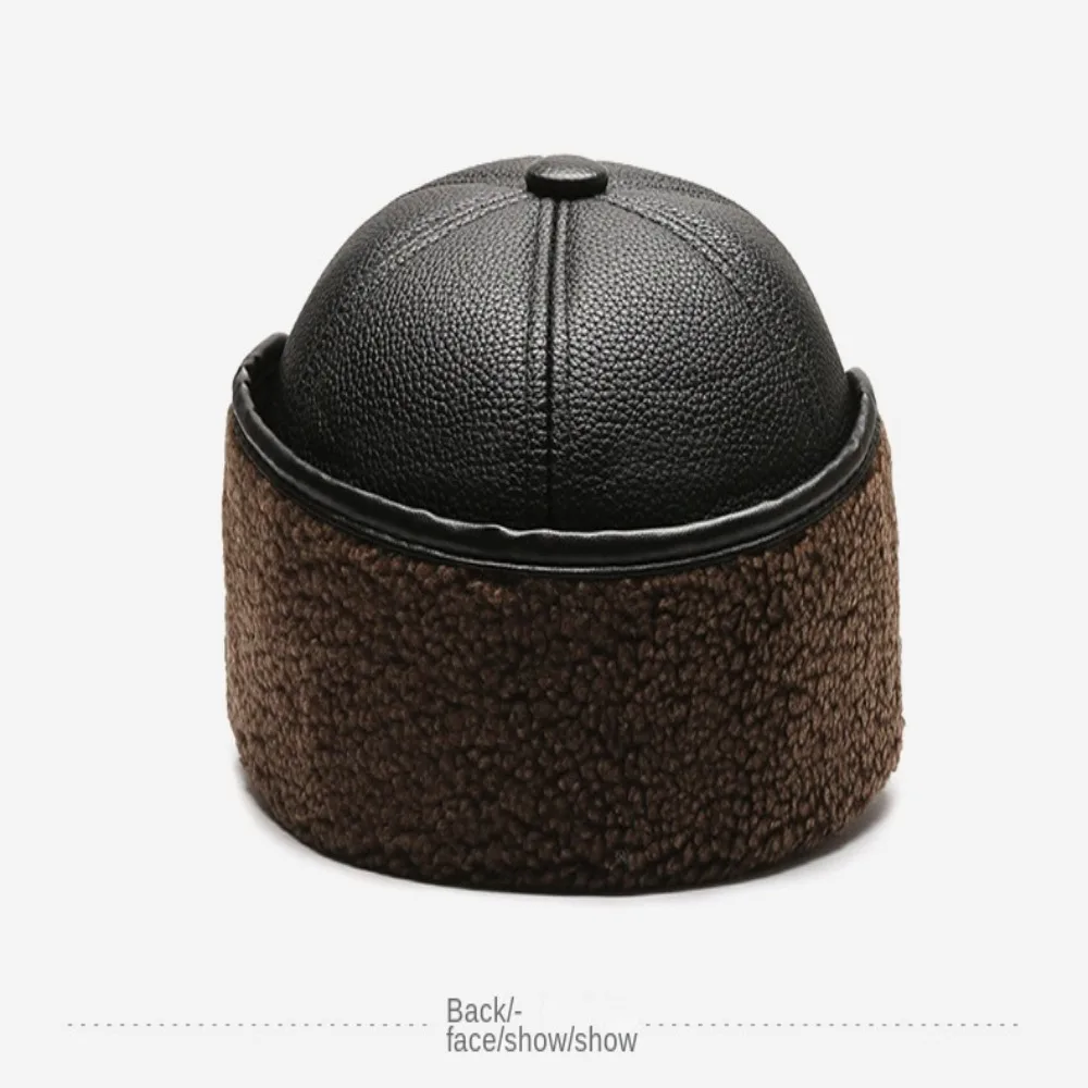 Gorro térmico de cuero – Protección orejas otoño invierno