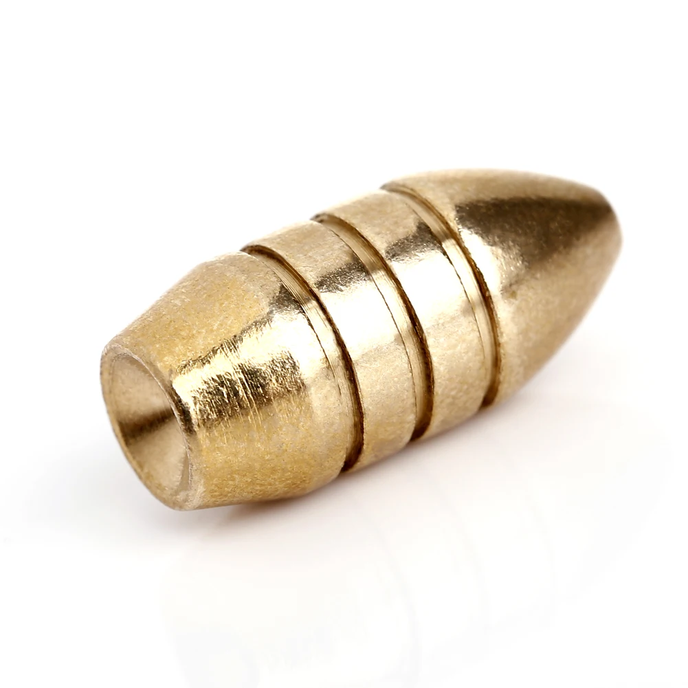 Sougayilang-Juego de plomos de pesca con pesas de latón, anzuelos de plantilla, conector de anillo giratorio, aparejos de pesca, 10 Uds. - imagen 4