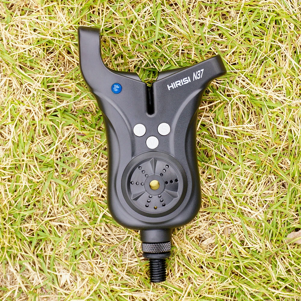 Hirisi-alarma de mordedura de pesca con alimentador, Control de sensibilidad del tono de volumen, indicador LED N37, indicador de alarmas de mordedura de pesca de carpa - imagen 2