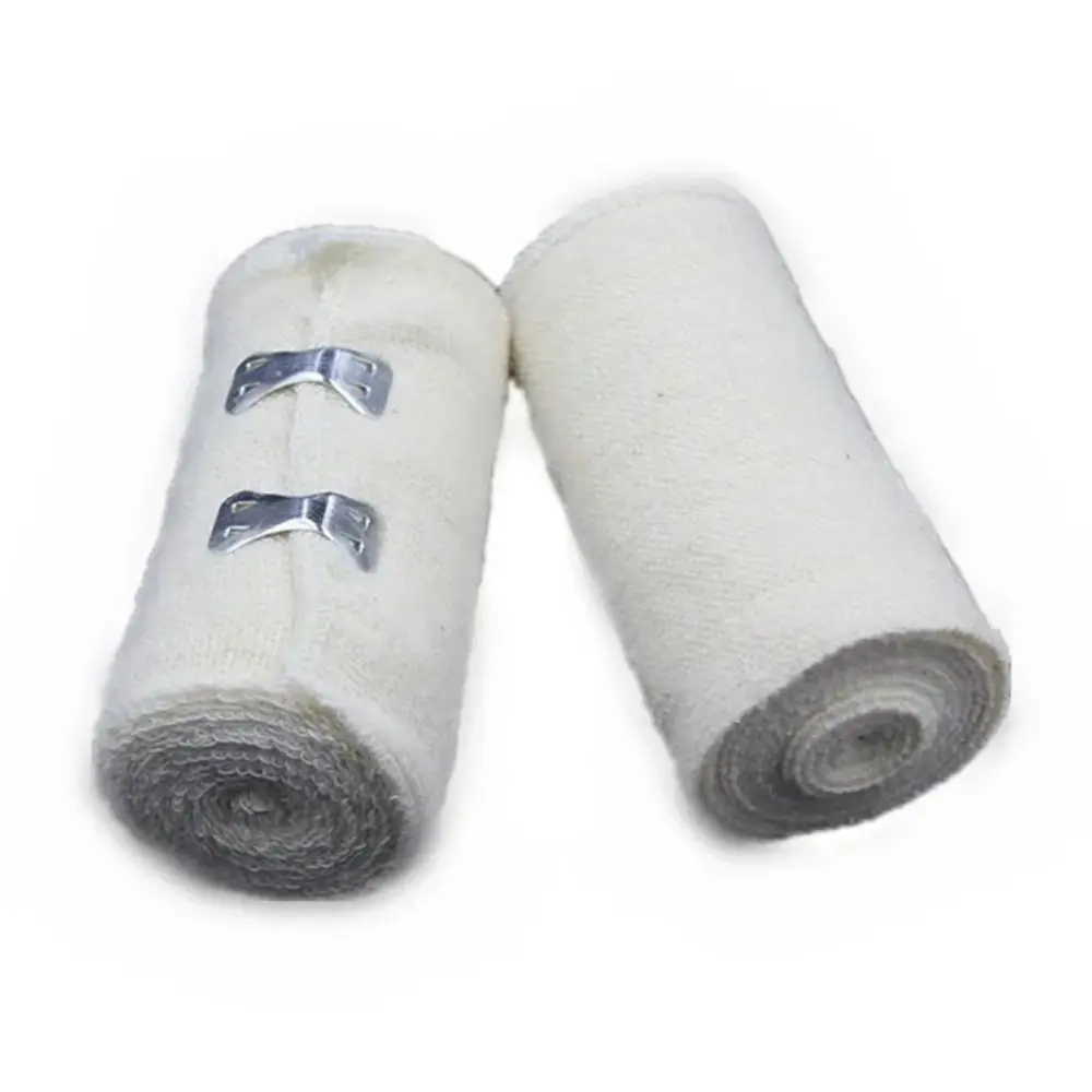 1 rollo de vendaje de Color de piel de 5/7, 5/10/15cm, vendaje de compresión elástico de algodón elástico transpirable, protección deportiva fija - imagen 5