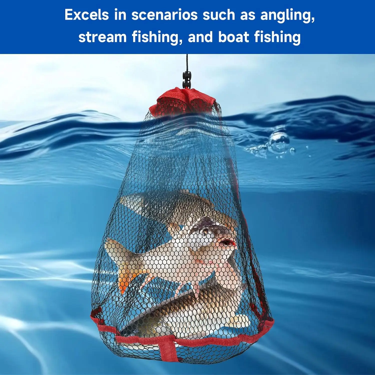 Red de Pesca Plegable Oxford – Cesta Portátil 0.5-3m - imagen 4