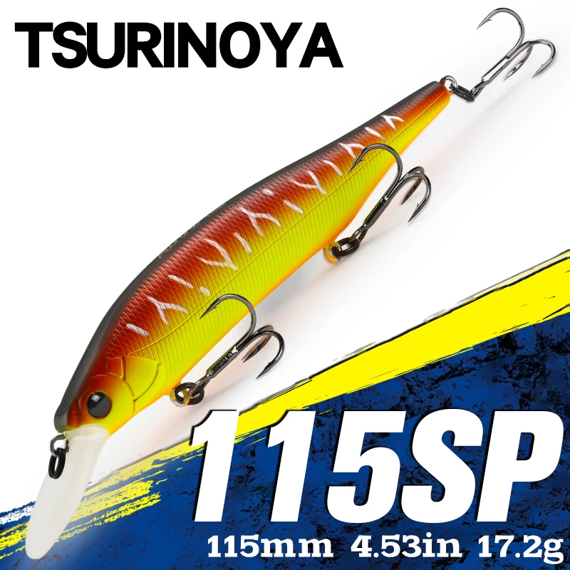 Jerkbait Tsurinoya Aurora 115SP Suspendido – Lance largo