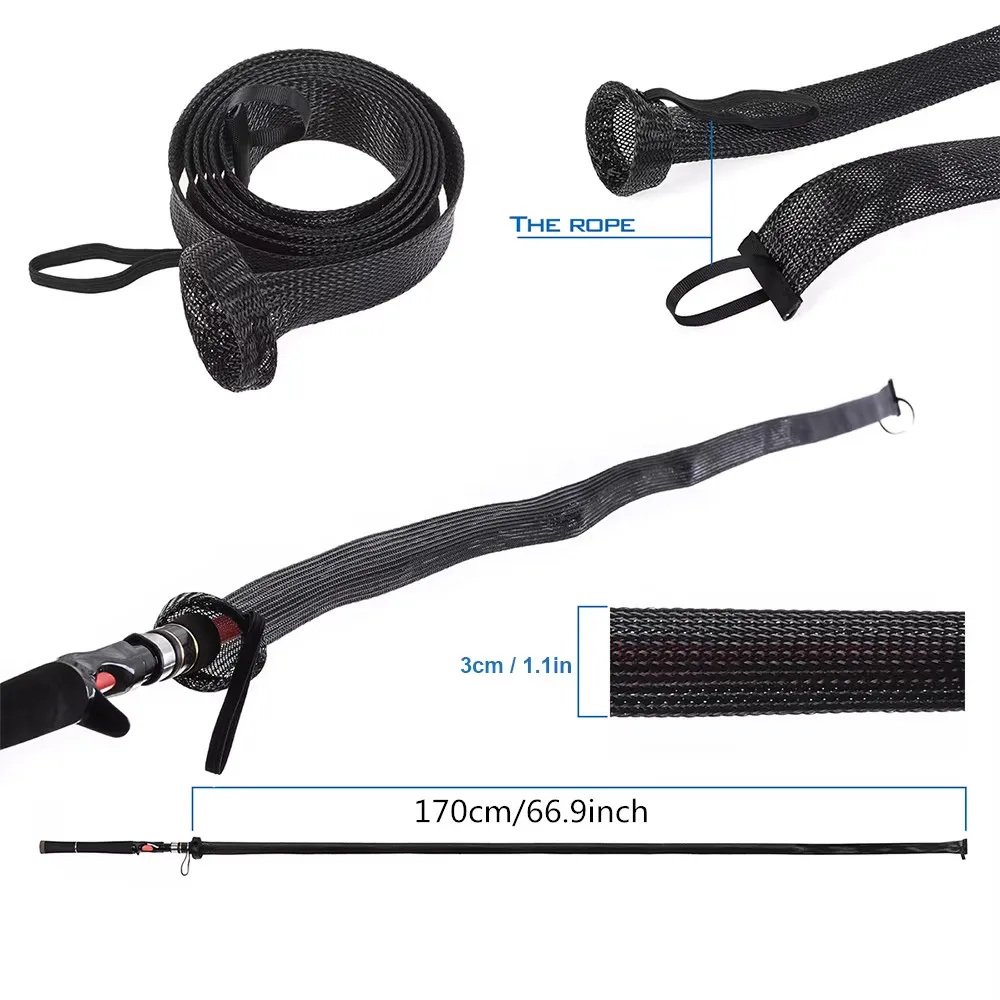 Funda protectora para caña de pescar – Tubular de transporte - imagen 3