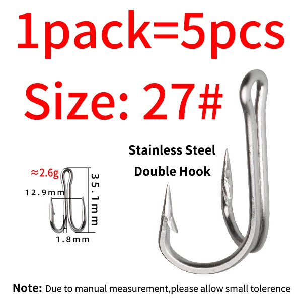 5 Hooks Size 27