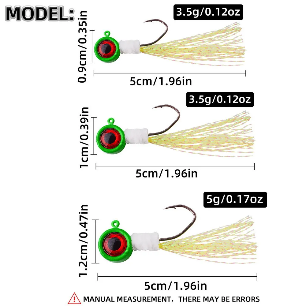Swimbait Jig Head FishTrip – Ojos 3D y alambre keeper para black bass - imagen 5