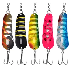 THKFISH 5 uds cuchara de Metal Señuelos de Pesca de trucha 20,7g Wobbler ondulación cebos artificiales duros Spinner lentejuelas Crankbaits para Lucio