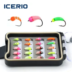 ICERIO Señuelo para pesca en hielo UV — Trucha, lubina, carpa
