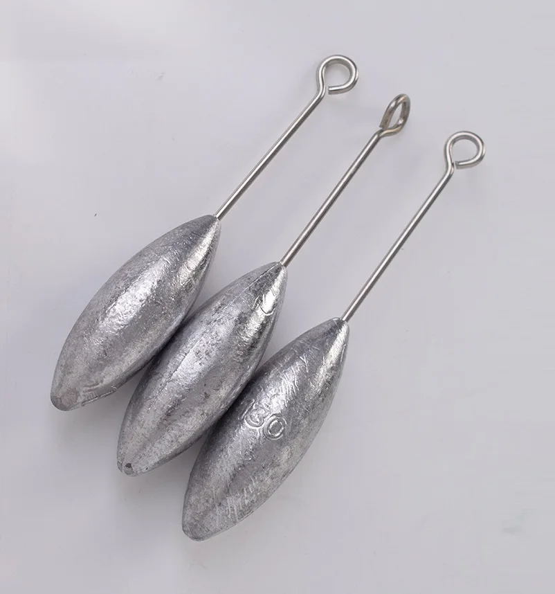 Plomo de pesca de fundición larga, plomo de anillo colgante, aparejos de pesca de 100g, 110g, 120g, 130g, atún de lubina - imagen 3