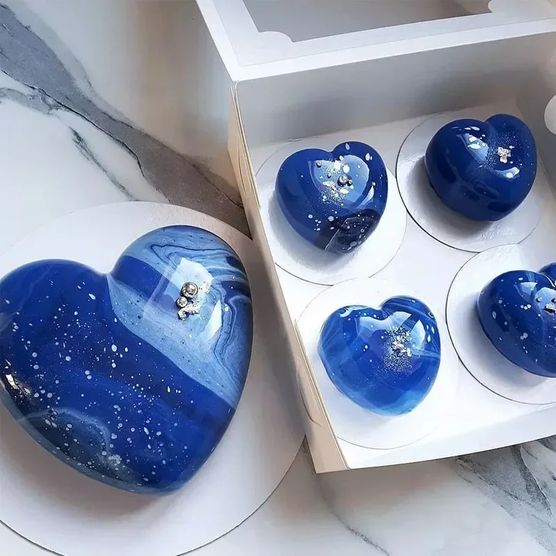 Molde corazón de silicona para pastelería – Mousse, helado y chocolate - imagen 4