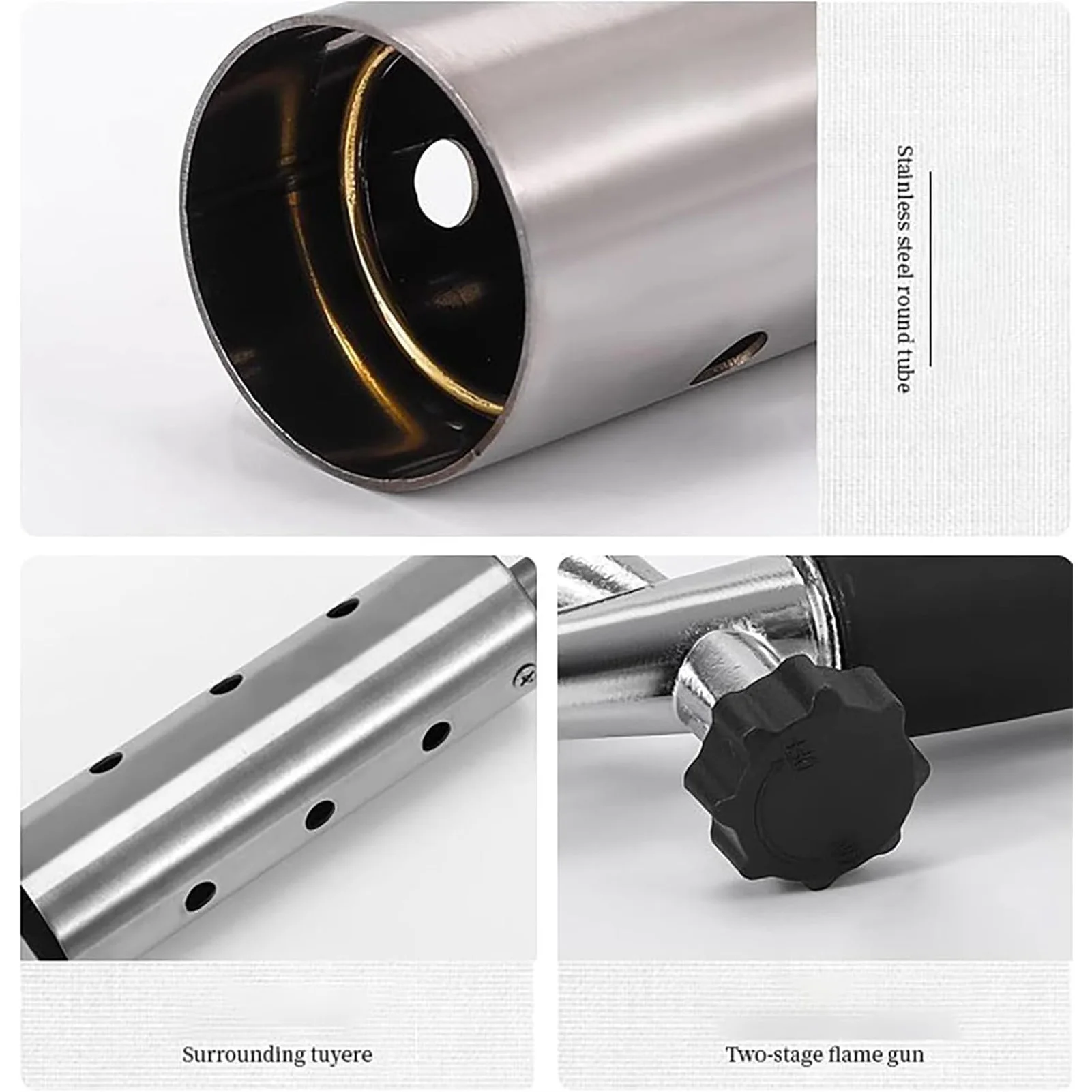 Pistola pulverizadora extendida para acampar al aire libre, accesorios de encendedor sin combustible, quemador lanzallamas de gran calibre, accesorios para barbacoa y Picnic - imagen 3