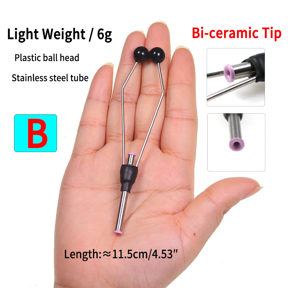 Ellllv-soportes de bobina de aleación de latón/acero de acero inoxidable, moscas de pesca, señuelo, atado de cebo/asistente, herramientas de anudado de gancho, 11 estilos, 1 ud. - imagen 4