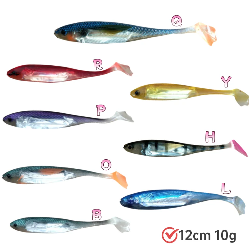 Swolfy 10 Uds 12cm 10g Pata de pato señuelo de pesca suave PVC impresión 3D cebo de pesca suave flotante realista Swimbait cebo de pesca - imagen 2