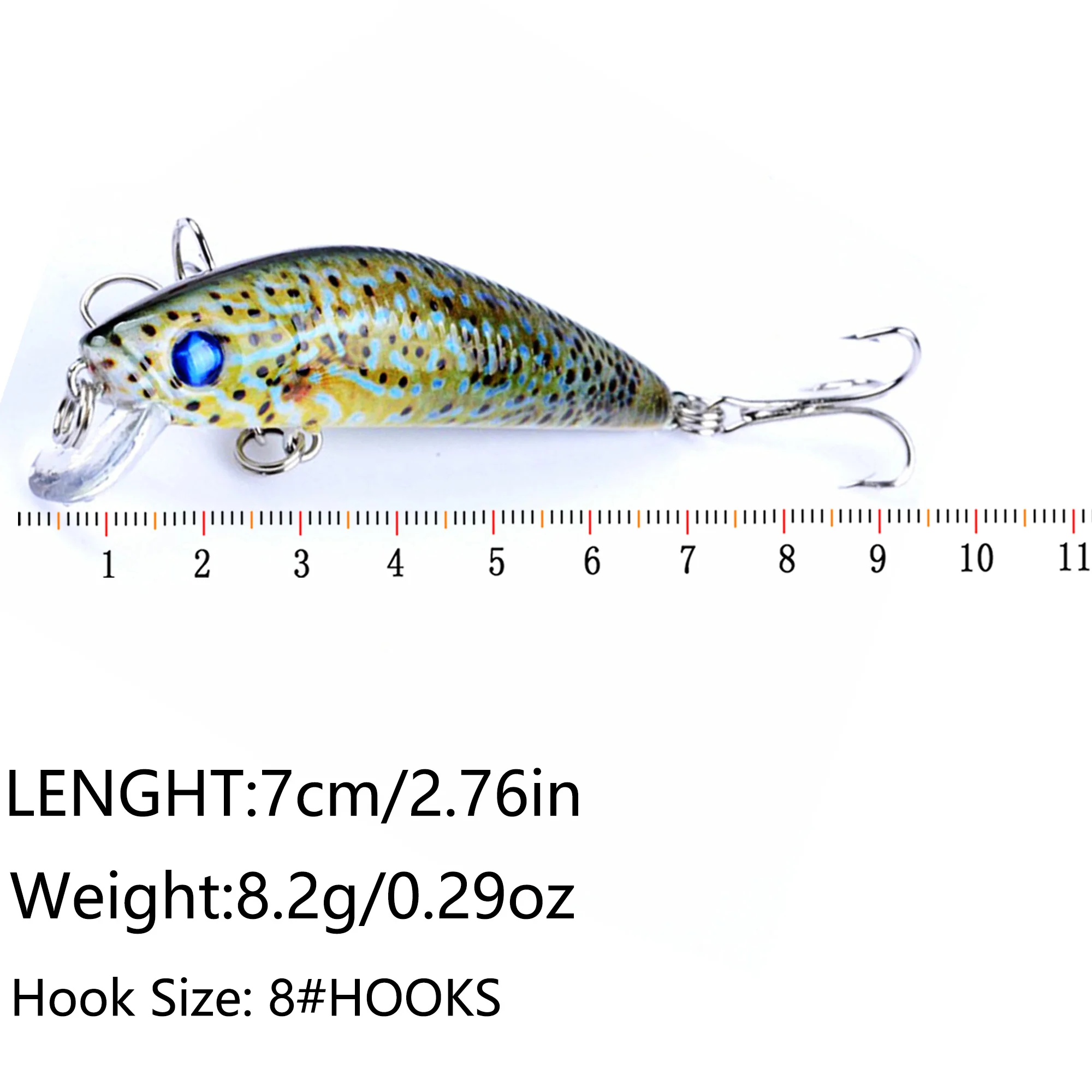 Jerkbait Minnow Crankbait Wobbler para señuelo de pesca, accesorios de aparejos, cebo duro Artificial, Swimbait, Mini lubina, Lucio, mar, 5 unids/lote por caja - imagen 5