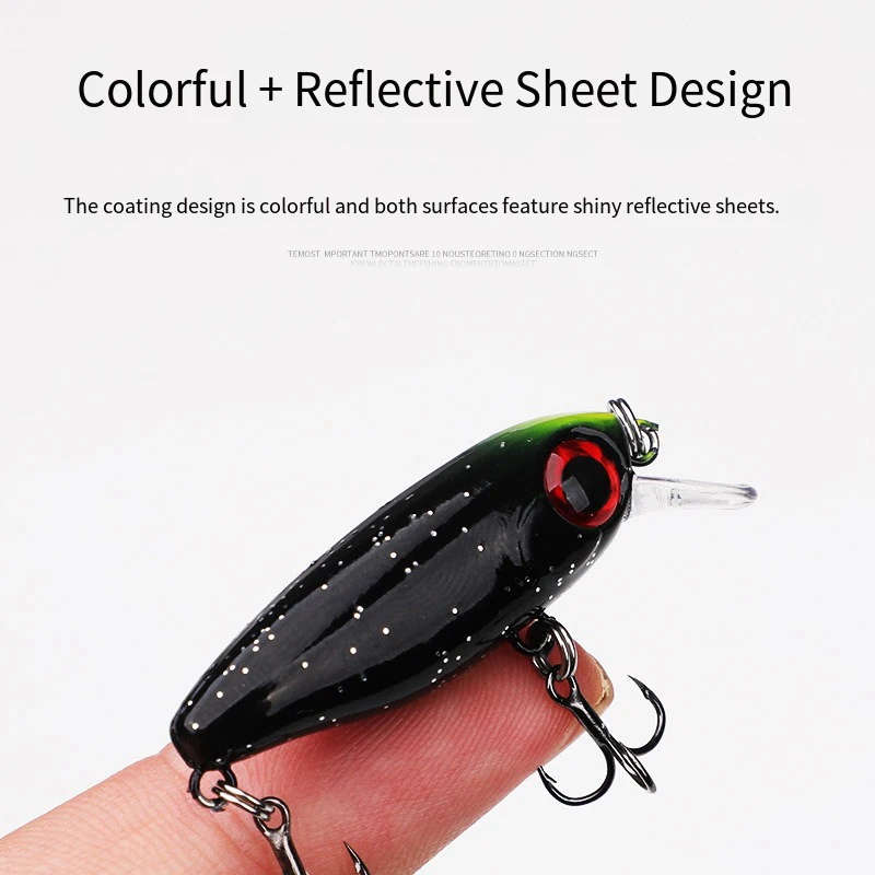 Señuelos pequeños de diseño japonés, señuelo de pesca de 3g, 45mm, pececillo que se hunde, Mini cebo duro para perca, trucha y lubina, novedad - imagen 4