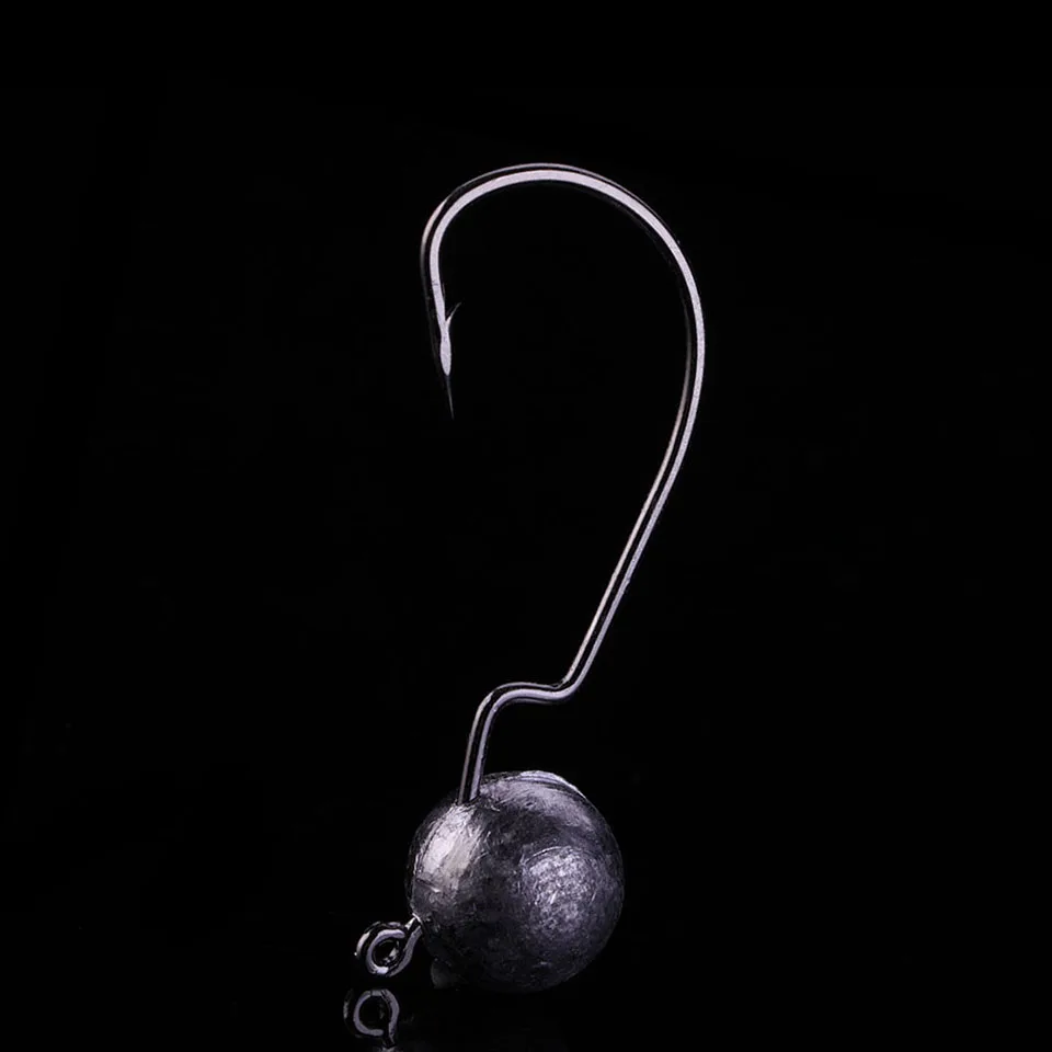 WALK FISH 5 unids/lote 3,5g-14g anzuelo de plomo afilado cabeza anzuelo pesca en el mar cabeza de plomo manivela anzuelo Jig cebo pesca anzuelo Accesorios - imagen 2