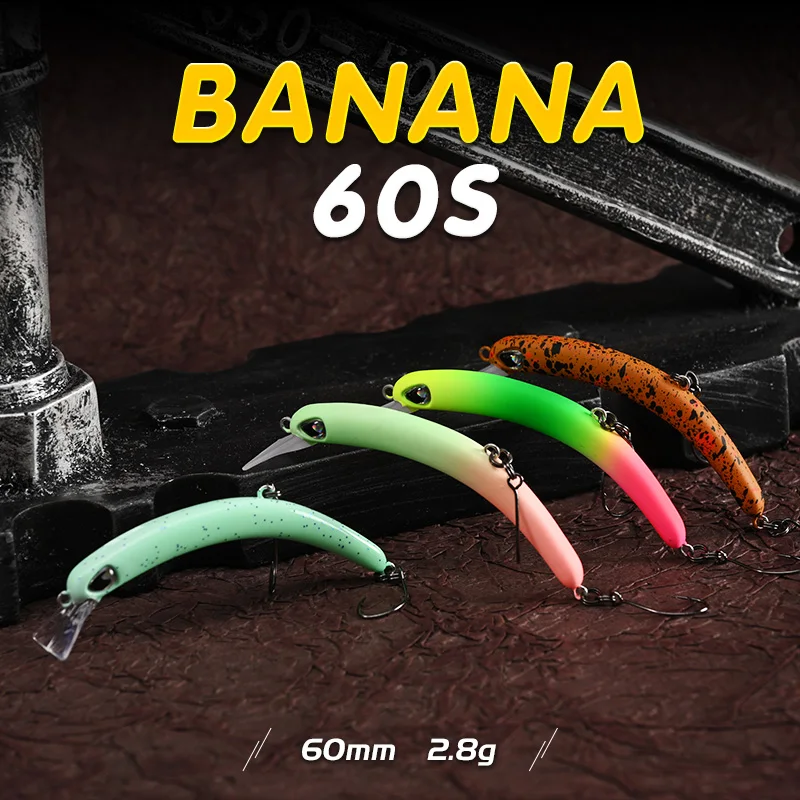 BLUX BANANA 60S Crankbait 2,8g 60mm BFS área trucha Wobbler señuelo de pesca agua dulce Minnow manivela Artificial cebo duro aparejos - imagen 3