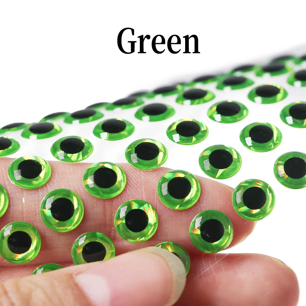 Ojos 3D resina para señuelos Lucio oro rojo plata - imagen 4