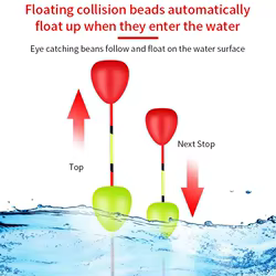 100 Uds. Bobbers flotantes de pesca bola de deriva fluorescente indicador de huelga de espuma flotador de pesca bolas de flotabilidad accesorios de pesca