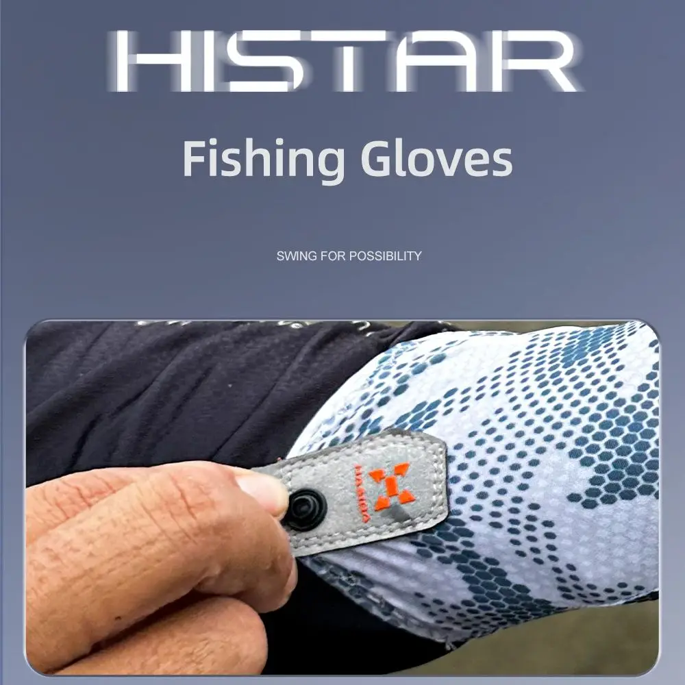 Guantes de pesca HISTAR medio dedo – Silicona antideslizante de secado rápido - imagen 4