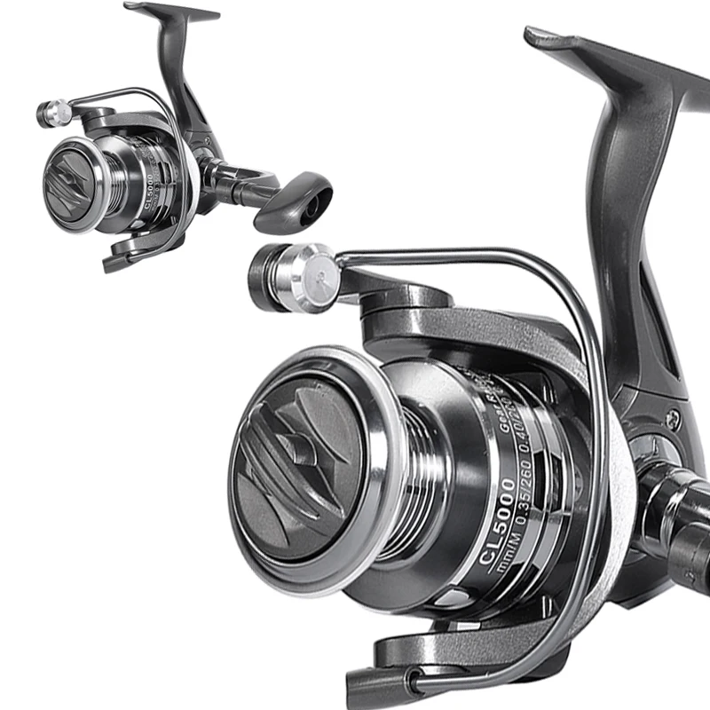 Carrete de pesca de Metal de alta calidad, carrete de agua salada 5,2: 1, carrete de alta velocidad adecuado para pesca de lucio de agua dulce de Mar 2000-7000 - imagen 3